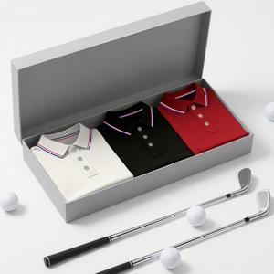 TEMU 남성용 패션 비즈니스 반팔 셔츠 3pcs, 칼라 디자인, 심플하고 우아한 실루엣, 다리 길이 강조, 가볍고 편안한 폴리에스터 니트 소재, 통기성과 피부 친화적, 가방 포장 (박스 미포함, 박스는 전시용)