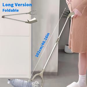 TEMU 두 가지 옵션: 인체공학적 40.16In/32.68In 경량 접이식 쓰레기 집게 (긴 손잡이 포함), 임산부, 노인, 야외 쓰레기 수거 및 가정 청소에 적합. 기능성 그립이 있는 가정 청소에 도움이 되는 도구