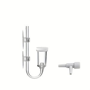 TEMU 수족관 에어 펌프 부속품, 수족관용 에어 디스크 산소 펌프, 투명 저소음 저압 산소 분산기, 흡착 컵 포함 나노 버블 스톤 키트 (컨트롤 밸브 포함, 배터리 제외)