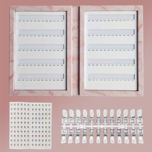 TEMU 120색 팔레트, 액자 제작 도구, 네일 보관 북, 네일 아트 스타일 컬렉션, 디스플레이 북, 마그네틱 기능