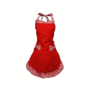 TEMU 베이킹/쿠킹을 위한 필수템! 흑백 보우 타이 앞치마는 흑백 컬러로 매력적이고, 목 디자인은 완벽하게 몸에 어울립니다.