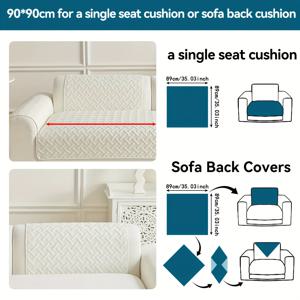 TEMU 1개 올시즌 솔리드 컬러 소파 쿠션, 반려동물 방지 소파 보호커버, 반려동물 친화적 소파 커버, 침실 사무실 거실 가구 보호커버, 홈 데코 (베개커버, 등받이 커버, 팔걸이 커버 별도 판매)|베개커버|쇼파커버|쇼파쿠션