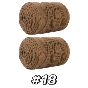 TEMU 240G 2개입, 2mm 폭 고품질 마크라메 얀, 손뜨개 모자, 가방, 쿠션 및 수제 홈 아트 작품에 적합