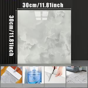 TEMU 55개입 모조 세라믹 타일 바닥 스티커, 자가 접착 방수 바닥 스티커, 30 * 30 사이즈, PVC 내마모성 소재, 쉬운 작업, 침실, 거실, 주방, 욕실 바닥 및 벽 리모델링 및 장식용