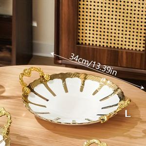 TEMU 1개, 3개 세라믹 접시, 거실, 식당, 주방 가정용, 스낵, 사탕, 디저트, 샐러드 볼, 보관 케이크 접시, 과일 접시, 아침 식사 트레이, 시리얼, 채소, 고기, 빵용 디너 접시