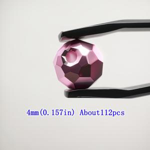 TEMU 140/108/112개 오스트리아 페이셋 비즈 - 반짝이는 워터 플레이트 비즈, DIY 주얼리용, 2mm/3mm/4mm & 소형 페이셋 비즈, 팔찌, 키체인, 펜던트용 - 럭셔리 크래프트 비즈