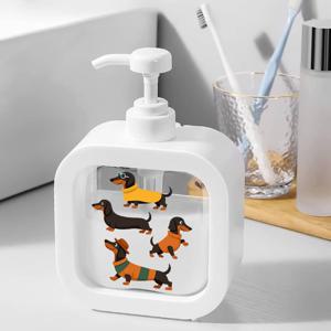 TEMU 귀여운 닥스훈트 강아지 비누 디스펜서 - 사랑스러운 닥스훈트 모양 디자인의 수동 펌프 병, 애완동물 테마 핸드 솝 디스펜서 싱크대, 샤워 및 욕실용 - 강아지 애호가를 위한 완벽한 선물 (아니요)