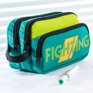 TEMU 학교 및 사무실용 대용량 필통 - 여러 개의 수납공간이 있는 넉넉한 정리함, 펜 연필 마커 홀더, 여행용 학용품 선물 (남녀공용)|필통