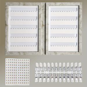 TEMU 네일 폴리쉬 색상 차트 디스플레이 보드, 컬러 스웨치 네일 젤 팔레트, 카드북, 네일 팁용 내장형 자석 컬러 카드|젤네일|매니큐어|네일팁