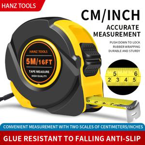 TEMU 1개 스틸 수축식 줄자 - 엔지니어, 건설업자, DIY, 건축가, 목공, 건설용 선형 측정 도구 - 정확한 및 미터법 스케일, 5m/16ft, 내구성 및 컴팩트 디자인