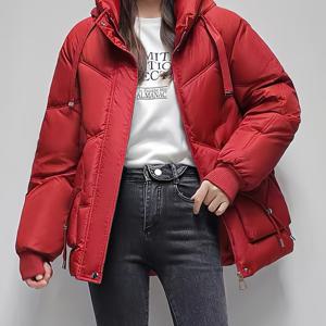 TEMU 새로운 루즈 윈터 스파클링 여성 패션 우아한 후드 따뜻한 두꺼운 다용도 코트 한국 스타일 미디 스타일리시 아우터웨어