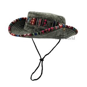 TEMU 1개 민족 스타일 빈티지 어부 모자, 다용도 패션 버킷햇, 남녀 공용, 해변 및 야외 여행에 완벽, 이상적인 선물 선택|벙거지모자