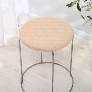 TEMU 2개 세트 원형 스툴 시트 커버 - 쿠션 포함, 두꺼운 방한 세탁 가능 원단, 신축성 있는 고무줄, 9.84