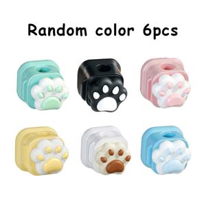 TEMU 3/6개 귀여운 고양이 발 디자인 자석 케이블 정리기, 셀프 접착 와이어 클립, 홈 오피스 책상 벽 장식, 드릴링 필요 없음, 홈 정리 용품