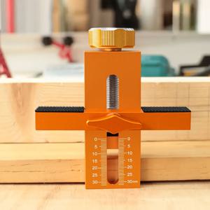 TEMU 고강도 알루미늄 합금 목재 문 & 캐비닛 설치 도구 - 리바운드 메커니즘이 있는 빠른 위치 드릴링 지그, 문패널 & 가구 조립을 위한 정밀 가이드 시스템 (목공 캐비닛 호환) - 내구성 & 빠른 설치