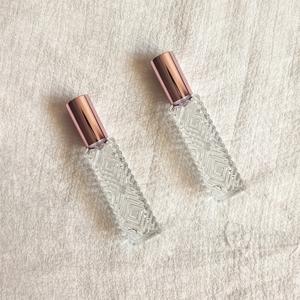 TEMU 2개 세트 유리 향수 스프레이 병, 마름모 향수 유리병, 휴대용 여행용 빈 병 소형 샘플 병, 리필 가능한 향수병