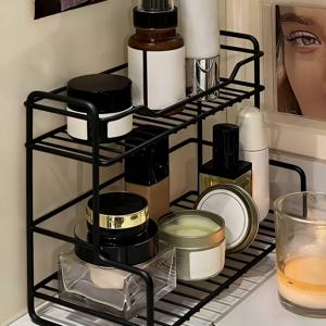 TEMU 새로운 모던 스테인리스 스틸 주방 랙, 다기능 오픈 수납 선반, 양념 및 식기용, 조립 필요 없음, 내구성 있는 드릴 없는 디자인, 공간 절약형 데스크탑 정리대, 주방 및 욕실 액세서리, 랙|욕실선반