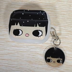 TEMU 귀여운 만화 큰 눈 소녀 에어팟 1/2/3/4/Pro/Pro2/Pro3/Pro4 이어폰 케이스 커버 - 스타일리시한 창의적인 이어폰 보호 케이스