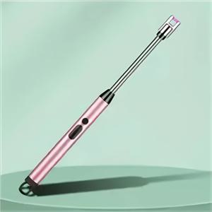 TEMU USB 충전식 방풍 무화염 아크 디자인 LED 배터리 표시등 야외용 캔들 라이터