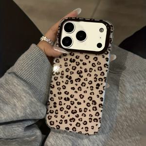 TEMU 휴대폰 케이스 - Y2K 귀여운 디자인 반짝이는 고강도 폰 커버, 아이폰 16 Pro Max 15 14 13 12 Pro Max 14 Plus 15 Plus 16 Plus 17 Pro Max 17 Pro 17 11 호환, 트렌디한 여학생 선물용 우아한 애니멀 프린트 백 케이스