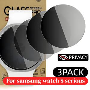TEMU 삼성 8 (40mm, 44mm, / 워치 8 클래식) 강화 유리 프라이버시 스크린 보호 필름 3개입, 스크래치 방지, 9H 경도 사생활 보호 필름, 스마트워치 액정 보호 필름