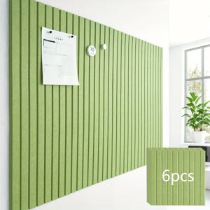 TEMU 대형 코르크 보드 대안 - 수직 홈 3D 디자인, 사무실/가정 장식용 펠트 게시판 타일, 푸시핀 보드 사진 벽면 디스플레이 보드 - 인스 스타일, 대형 사이즈 펠트 소재