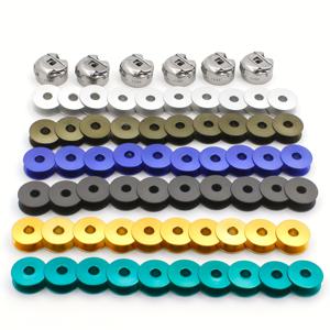 TEMU YUKK 66개, 산업용 재봉틀용 보빈 케이스 및 보빈, 보빈 케이스는 스테인리스 스틸 소재, 보빈은 알루미늄 합금 소재, JUKI Brother JA용