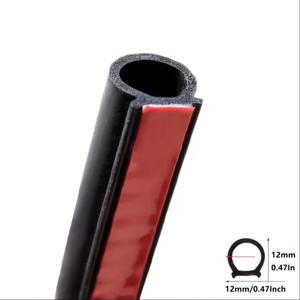 TEMU 5M (16.4Ft) / 10M (32.8Ft) 자동차 엔진 후드 씰 스트립, 트렁크 씰 스트립, D자형 방진 씰링 스트립, 방음, 모든 차량 모델 호환, 추수감사절, 크리스마스