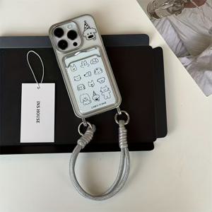 TEMU 아이폰 17/17 에어/16/15/14/13/12/11 Pro Max/Xr/Xs/Xs Max에 적합한 만화 강아지 패턴과 손목 스트랩이 디자인된 휴대폰 케이스입니다. 할로윈 및 크리스마스에 친구, 친척 또는 파트너를 위한 훌륭한 생일 또는 비즈니스 선물이 됩니다.|핸드폰스트랩