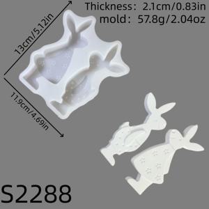 TEMU 레진 실리콘 몰드 커플 토끼 3D 장식 실리콘 몰드 DIY 캔들 실리콘 몰드 석고 장식 실리콘 몰드 홈 데코 에폭시 레진 몰드 57.8 S2288