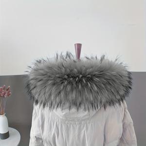 TEMU 분리 가능한 플러시 인조 퍼 칼라 - 부드러운 겨울용 넥 어태치먼트, 재킷, 파카, 다운 코트에 적합 - 겨울 아우터웨어용 포근한 인조 퍼 랩 (손세탁 가능)