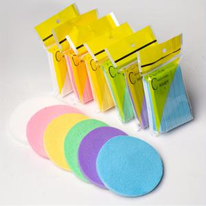 TEMU 72개 압축 페이셜 스펀지, 얼굴 클렌징에 이상적, 에스테티션 사용, 여성용 원형 메이크업 리무버 스펀지