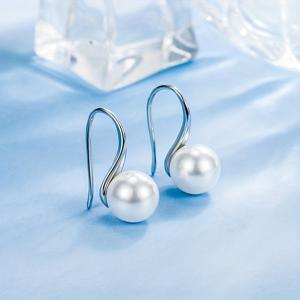 TEMU 우아한 모조 진주 스터드 귀걸이 한 쌍 - 시크한 하이힐 디자인, , 파티, 뮤직 페스티벌 & 휴가에 완벽, 이상적인 선물