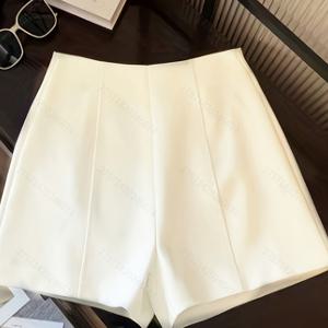 TEMU [자체 개발] 패셔너블하고 미니멀리스트한 하이웨이스트 여성용 반바지, 백 지퍼 디자인, 데일리 출퇴근, 데이트, 로맨틱한 날에 적합