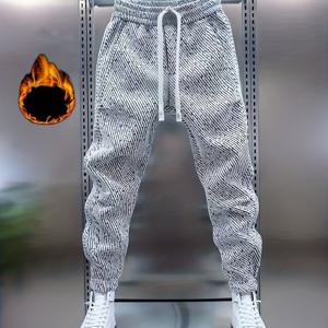 TEMU 남성용 가을 겨울 안감 보온 아웃도어 레저 스포츠 긴바지 - 창의적인 남성 선물|스포츠|냉장고바지|남자바지