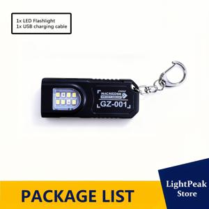 TEMU 1개 미니 휴대용 LED 손전등 | USB 충전식, 5가지 모드, 후크가 있는 밝은 야외 랜턴, 빨간색 및 파란색 스트로브 조명이 있는 키체인 램프, 하단 자석이 있는 가벼운 작업등, 충전 케이블, 리튬 배터리 포함