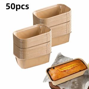 TEMU 베이킹 페이퍼 빵 팬, 양피지 케이크 라이너, 크래프트 페이퍼 빵 팬, 일회용 페이퍼 베이킹 몰드, 전자레인지, 냉동고, 오븐 사용 가능, 웨딩, 생일, 파티 용품