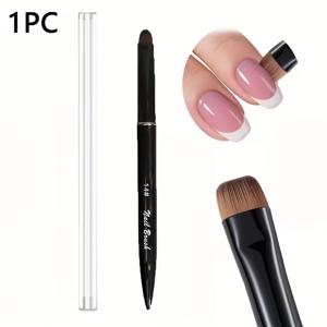 TEMU 3-in-1 프렌치 매니큐어 브러쉬 | 젤 및 아크릴 네일 클리닝 브러쉬 - 정밀한 클리닝 및 초보자를 위한 섬세한 네일 아트 브러쉬, 무향, 디테일한 디자인 및 제작에 적합