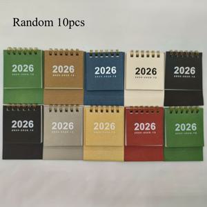 TEMU 10개입 2026년 데스크 캘린더 세트 - 골드 액센트가 있는 월간 플래너, 가정, 사무실, 파티, 크리스마스 및 신학기 선물용으로 적합한 컴팩트 디자인, 데스크 캘린더 세트, 사무용품, 우아한 커버 디자인, 내구성 있는 종이 재질, 캘린더|2025년달력