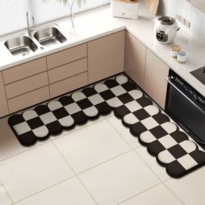 TEMU 1개 - L자형 주방 규조토 미끄럼방지 매트, 두께 0.37cm, 욕실 바닥 매트 및 도어 매트, 현대적인 홈 데코에 완벽