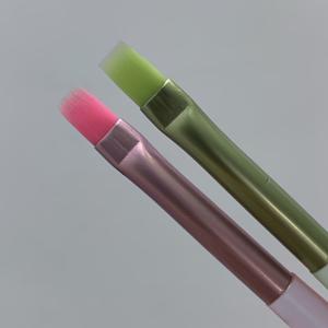 TEMU 핑크색 둥근 팁과 녹색 납작 팁 펜 2개 세트 (둥근 펜, 네일 아트 펜, 젤 네일 펜 포함), 균일한 발림성 및 섬세한 디테일을 위해 설계된 미용실용 펜|네일팁