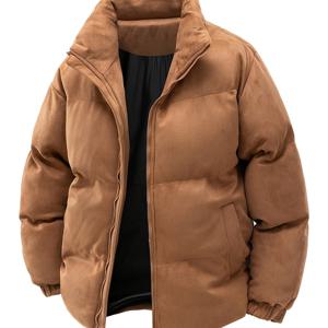 TEMU 남성용 방풍 재킷, 겨울용 플리스 코트, 트렌디한 두꺼운 보온 의류, 고품질 섬유로 제작, 다용도 스탠드 칼라 특징, 블랙, 다크 그레이, 커피 색상으로 3가지 색상으로 제공, 겨울 여행에 적합