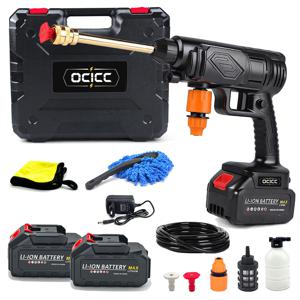 TEMU OCICC 무선 충전식 세차기, 배터리 장착·강력 분사·휴대용 케이스 포함! 이동식 세차 완벽 솔루션, 차량·정원 청소 일체형, 편리하고 강력한 세차 경험 지금 즐기세요