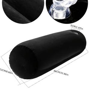 TEMU 새해 선물: 1개 인플레이터블 바디 필로우, 침구 액세서리, 커플 쿠션, 팔 받침 에어 쿠션, 파티 라이빙 필수품, 원통형 야외 멀티 기능 필로우, 접이식 보관, 캠핑 멀티 포지션 바디 필로우|캠핑용품