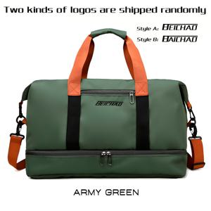 TEMU 1개 대용량 여행 & 체육관 가방 - 독립형 신발 수납공간, 가볍고 변신 가능한 크로스바디/토트백, 남녀 공용, 건습 분리, 다양한 컬러 옵션 (체육관, 출퇴근, 비즈니스용)|여행용크로스백