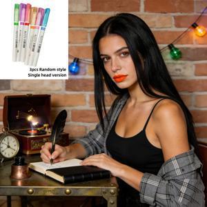 TEMU 8색 듀얼팁 아웃라인 마커 세트, 듀얼팁 커브드 펜, 멀티컬러 펀 커브드 펜, 노트 작성, 드로잉, 하이라이터용 빠른 건조 마커, 선명한 색상, 마커, 필기용 펜, 컬러 마커, 전문 미술용