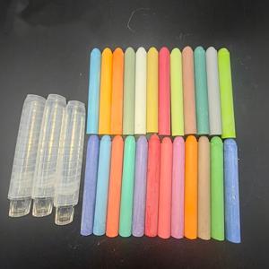 TEMU 6개 무진 분필+1개 회전 펜홀더/12개 무진 분필+2개 회전 펜홀더/24개 무진 분필+3개 회전 펜홀더 수용성 분필 24색 지워지는 밝은 색상 교육용 드로잉, 칠판 필기, 시범 드로잉에 적합