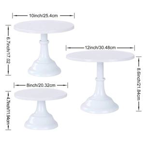 TEMU 3개 북유럽 디저트 진열대 세트 - 꽃 장식, 컵, 장식 리본이 있는 우아한 메탈 케이크 트레이, 아프터눈 티, 스낵, 디저트 진열대 | 꽃 장식 | 메탈릭 마감, 케이크 진열대, 컵케이크 스탠드, 케이크 스탠드, 디저트 트레이, 케이크 디스플레이, 케이크 받침대