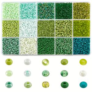 TEMU 9000개 이상 2mm 그린 시드 비즈, 유리 시드 비즈 라운드 웨이스트 비즈 스페이서 비즈, 귀걸이 팔찌 목걸이 체인 주얼리 DIY 공예용 비즈|비즈목걸이