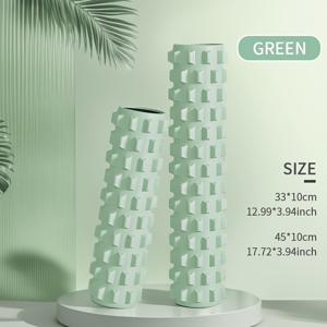 TEMU EVA 소재로 제작된 3D 늑대 이빨 디자인의 대형 고밀도 폼 롤러 2개 세트. 요가, 홈 피트니스 릴렉스, 헬스장 마사지 및 사무실 앉아 있는 부담 완화를 위한 바디 쉐이핑에 효과적으로 도움을 주는 제품입니다.|폼롤러